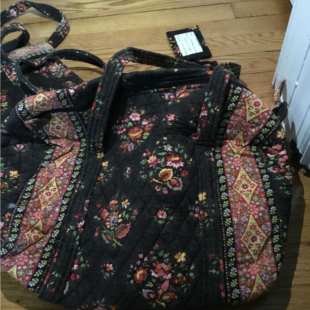 Vera Bradley Floral Backpack - Black and Multicolor - Picture 4 of 4